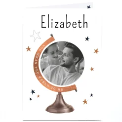 Photo Upload Valentine's Card - You Mean The World To Me