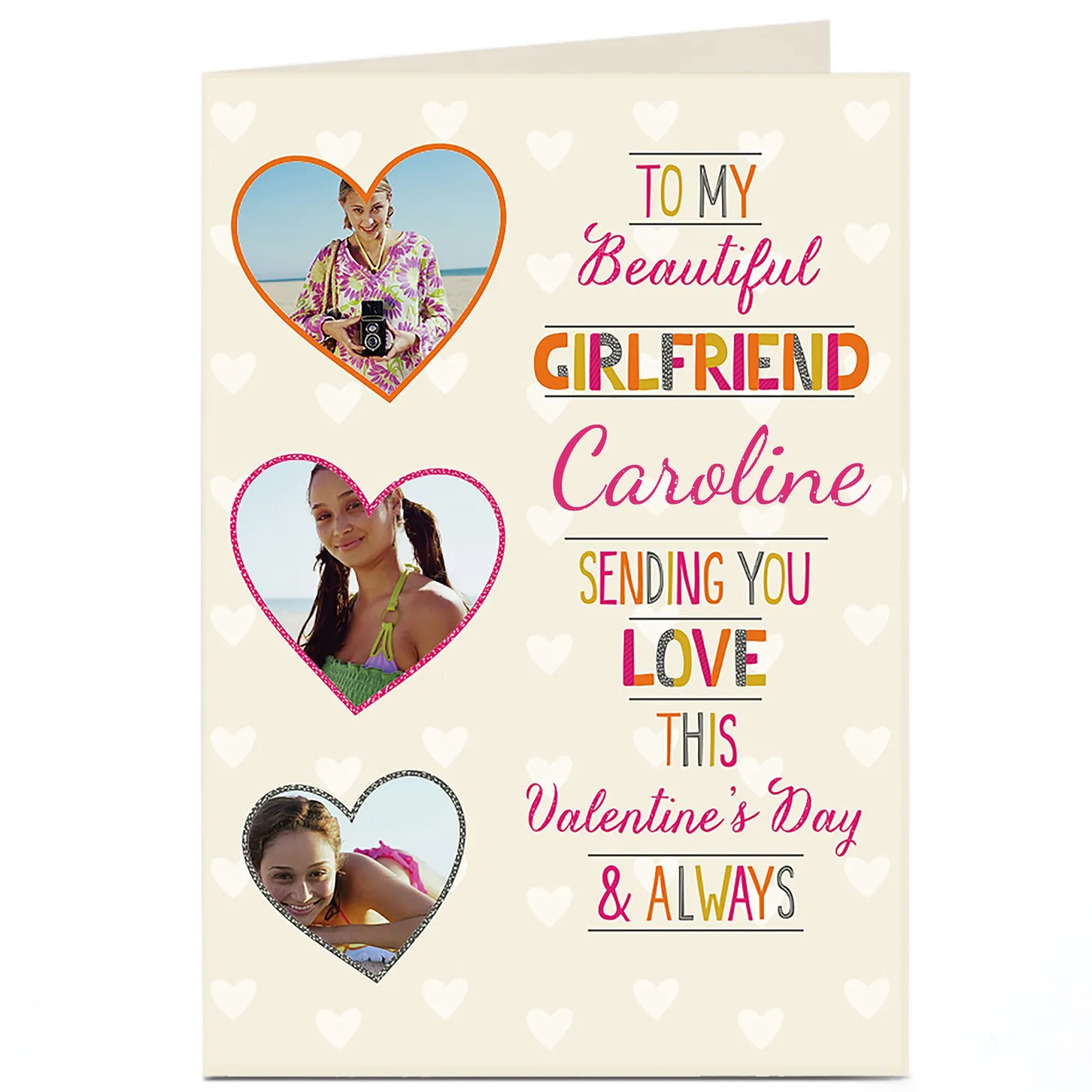 Photo Valentine's Card - Beautiful Girlfriend