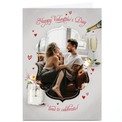 Photo Valentine's Day Card - Time To Celebrate!