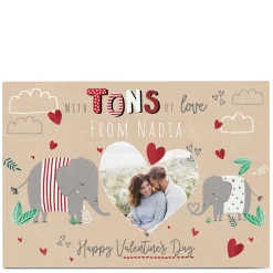 Photo Valentine's Day Card - With Tons of Love