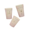 Pink Baby Girl Paper Cups - Pack of 8