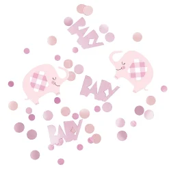 Pink Elephant Baby Shower Accessories Kit