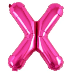 Pink Letter X Air-Inflated Balloon