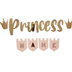 Pink Princess Party Tableware & decorations Bundle - 8 Guests