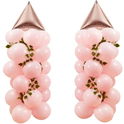 Pink Princess Party Tableware & decorations Bundle - 8 Guests