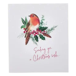 Premium Robin & Holly Christmas Cards - Pack of 10 (2 Designs)