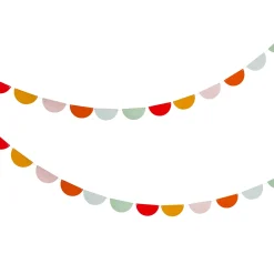 Rainbow Scallop Card Garland