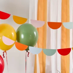 Rainbow Scallop Card Garland