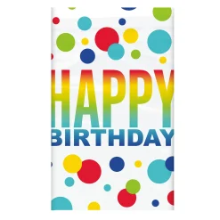 Rainbow Spots Birthday Tableware & Decorations - 16 Guests