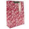 Red & White Pinecones Extra Large Portrait Christmas Gift Bag