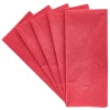 Red Glitter Tissue Paper - 6 Sheets