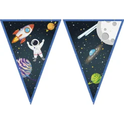 Rocket Space Party Tableware & Decorations Bundle - 16 Guests