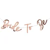 Rose Gold Bride To Be Card Banner