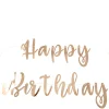 Rose Gold Happy Birthday Banner
