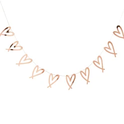 Rose Gold Heart Garland