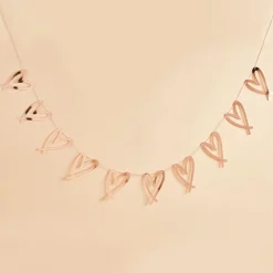 Rose Gold Heart Garland