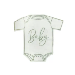 Sage Babygrow Paper Napkins - Pack of 16