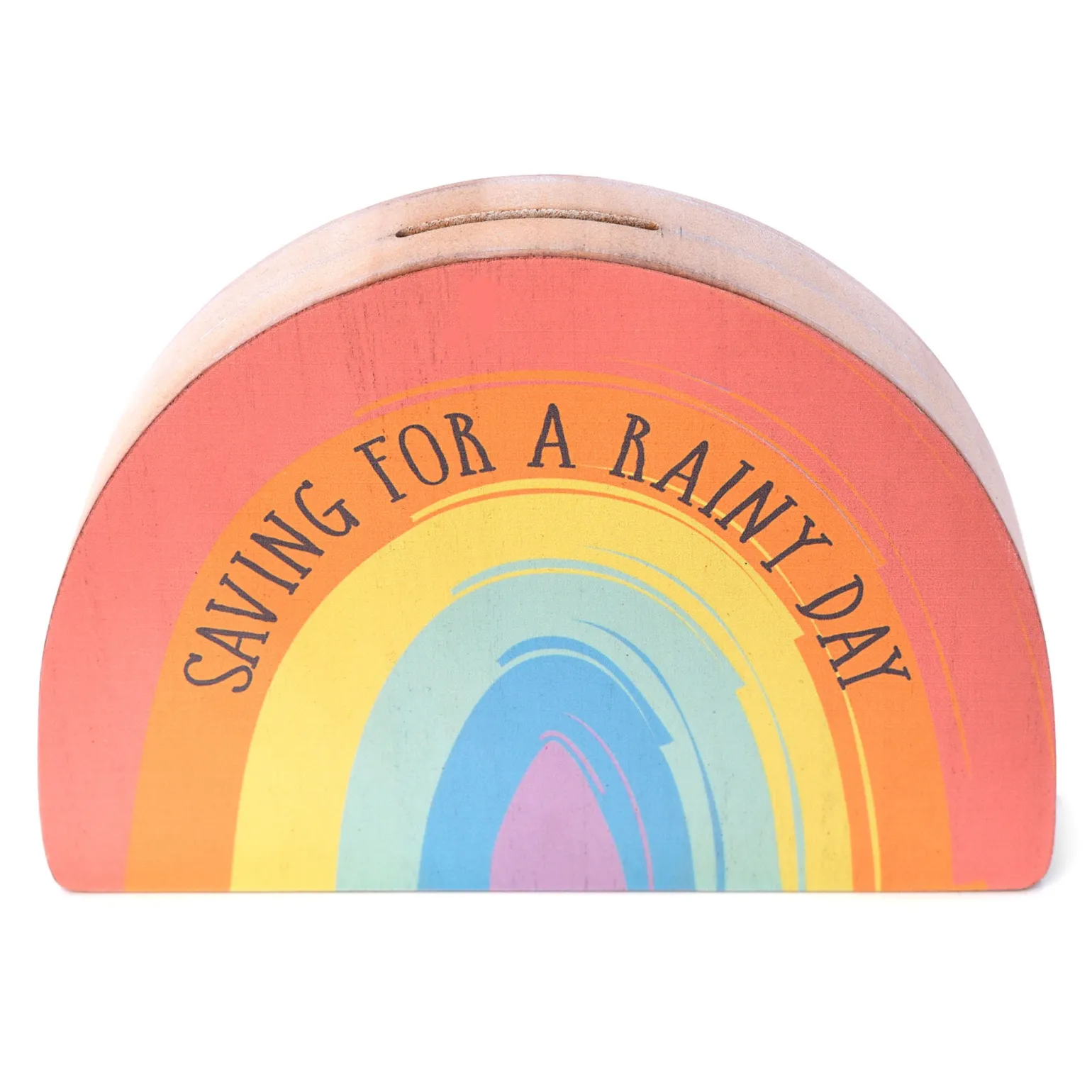 Saving For A Rainy Day Rainbow Money Box