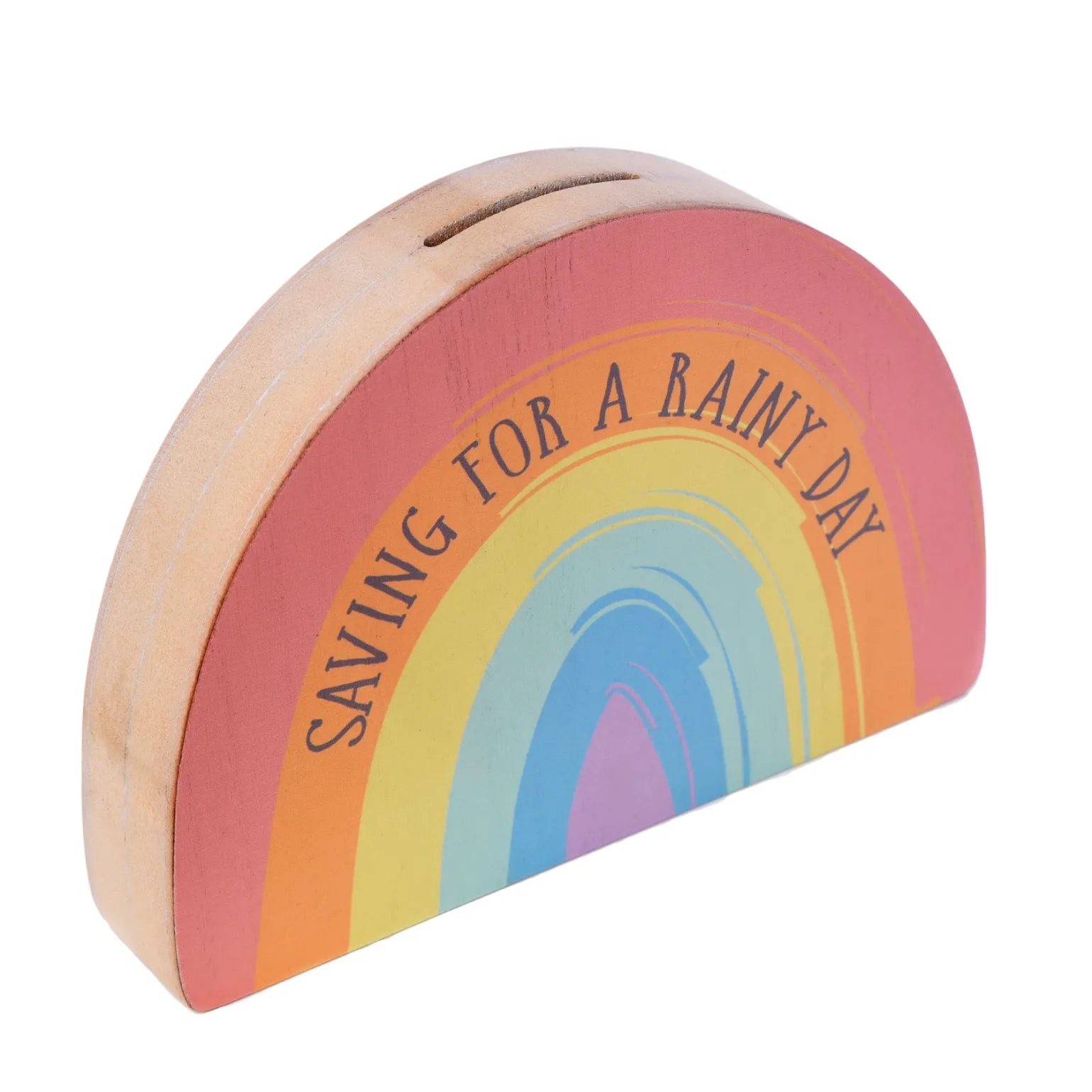 Saving For A Rainy Day Rainbow Money Box