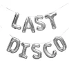 Silver Last Disco Foil Balloon Garland