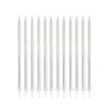 Silver Tall Ombre Skinny Cake Candles - Pack of 12