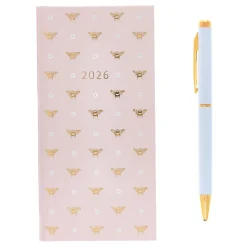 Slim Bees 2026 Boxed Diary With Pen