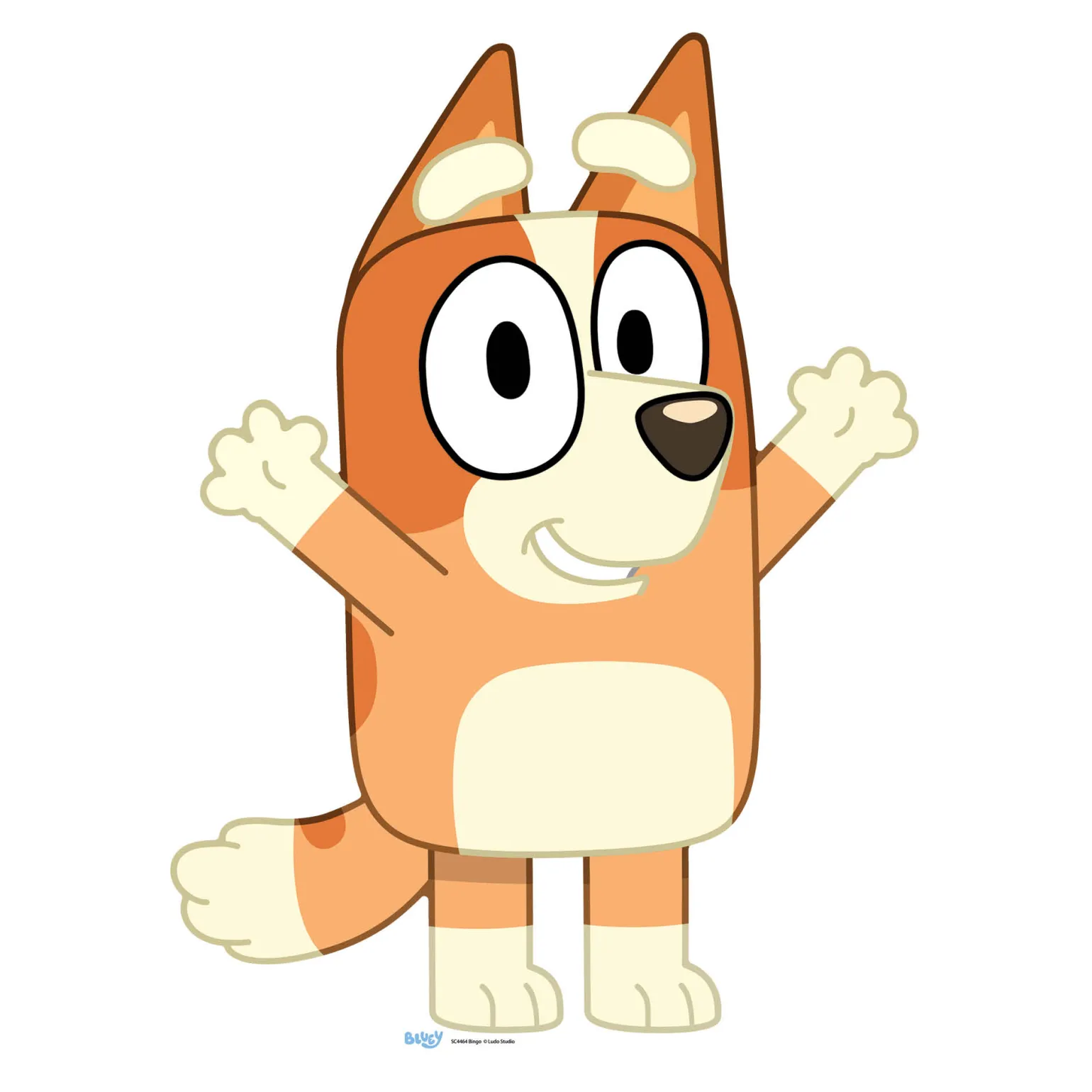 Small Bluey Bingo Cardboard Cutout