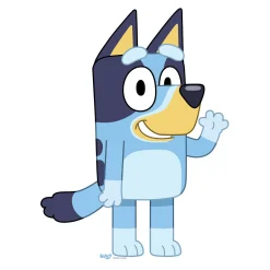 Small Bluey Cardboard Cutout