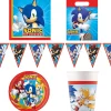 Sonic The Hedgehog Party Tableware & Decorations Bundle - 16 Guests