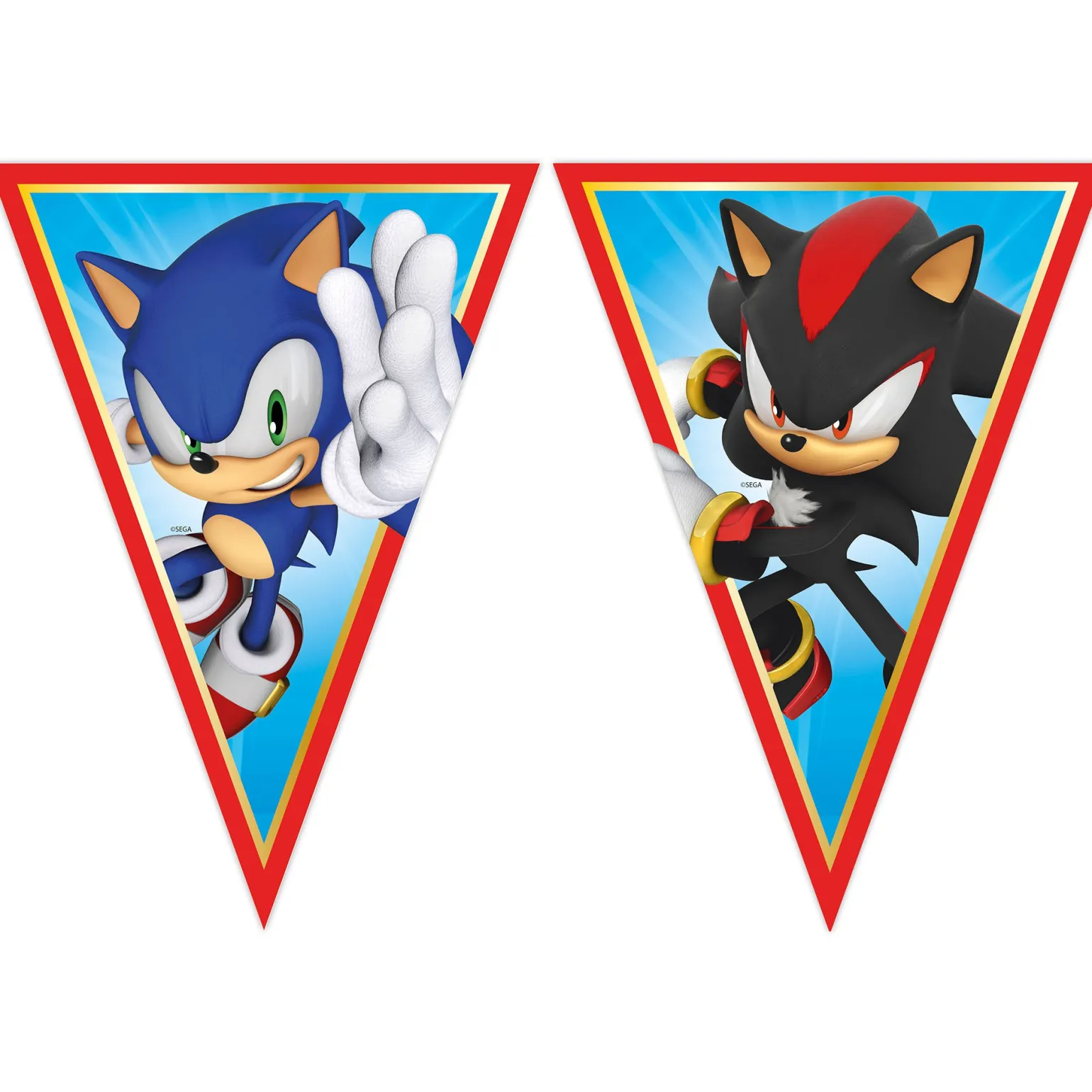 Sonic The Hedgehog Party Tableware & Decorations Bundle - 16 Guests