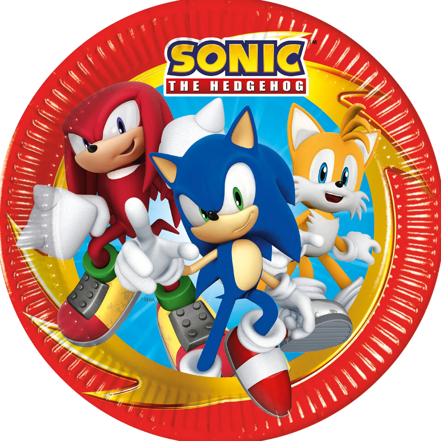 Sonic The Hedgehog Party Tableware & Decorations Bundle - 16 Guests