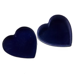 Stainless Steel Diamante Heart-Shaped Jewellery Box