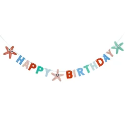 Starfish Happy Birthday Card Banner