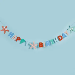 Starfish Happy Birthday Card Banner