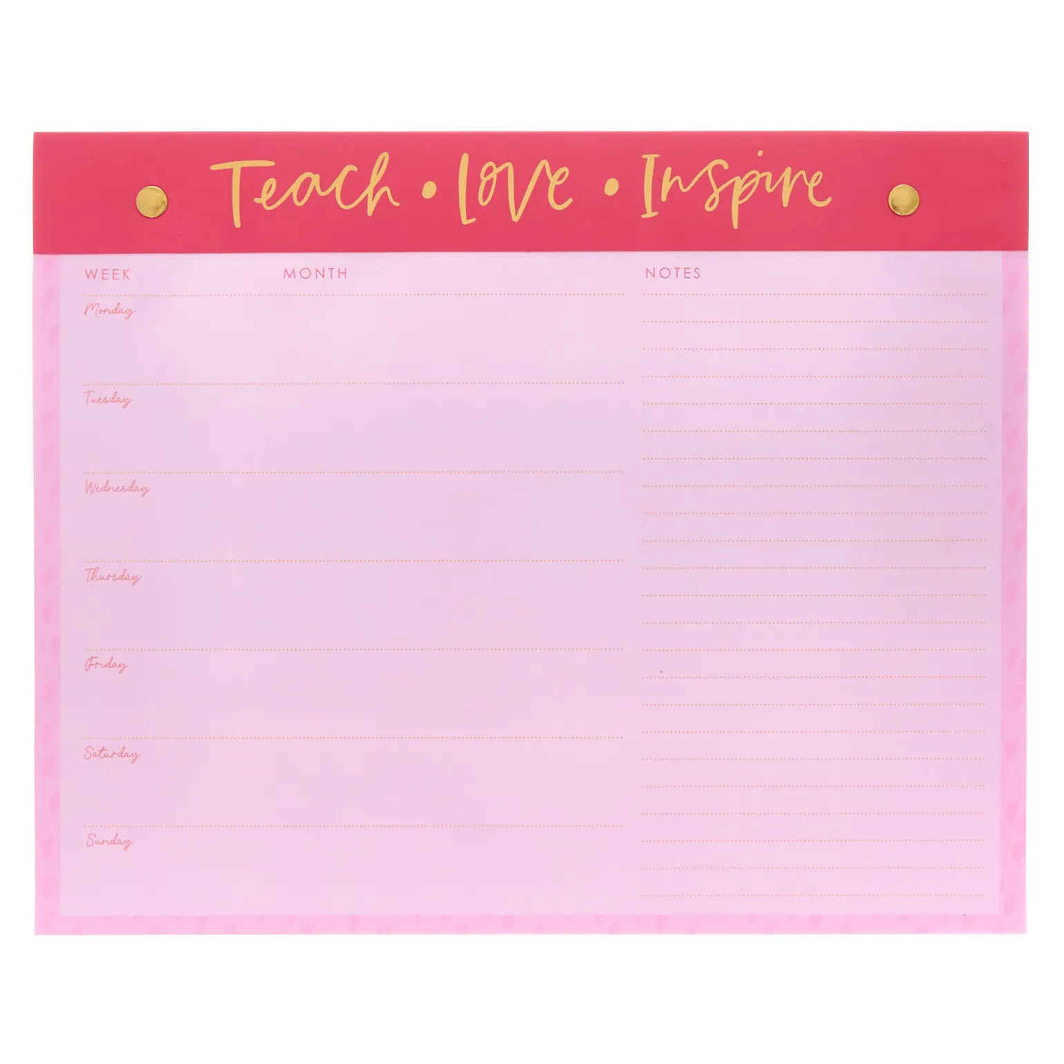 Teach Love Inspire Weekly Planner