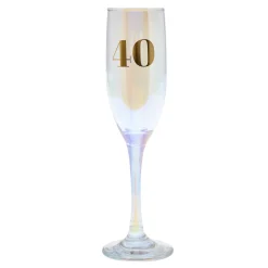 40th Birthday Champagne Flute