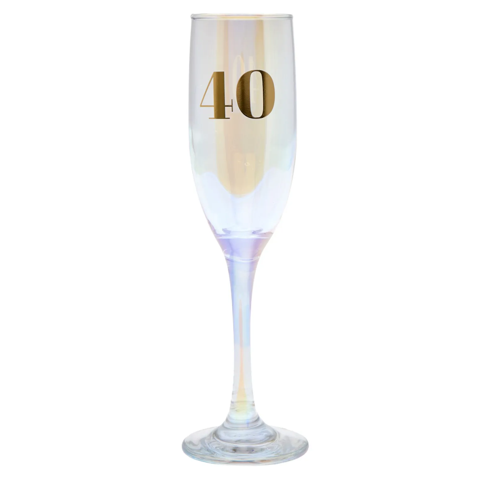 40th Birthday Champagne Flute