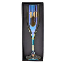 40th Birthday Champagne Flute