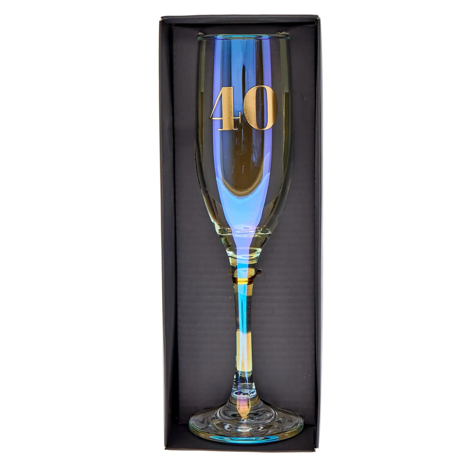 40th Birthday Champagne Flute