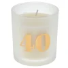 40th Birthday Pomegranate Scented Candle