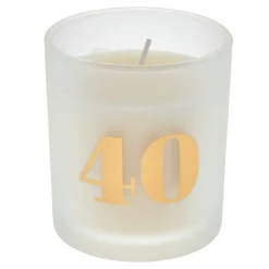40th Birthday Pomegranate Scented Candle