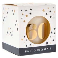 60th Birthday Pomegranate Scented Candle