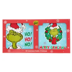 The Grinch Christmas Cards - Pack of 12 (2 Designs)