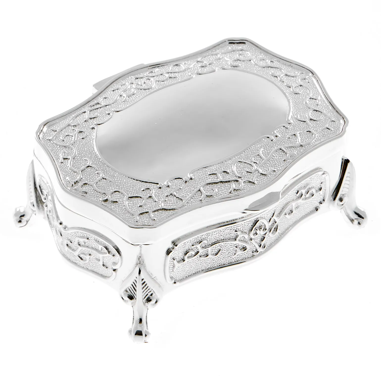 Vintage Jewellery Box With Decorated Legs