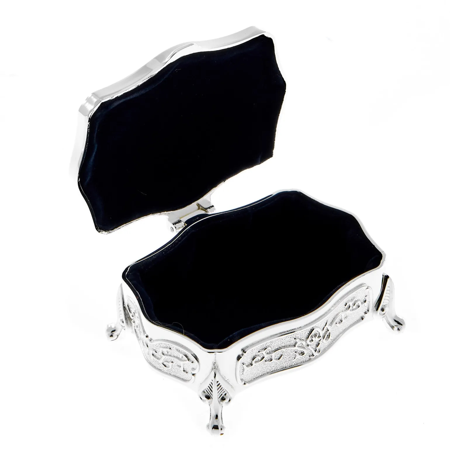 Vintage Jewellery Box With Decorated Legs