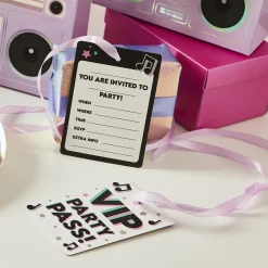 VIP Pass Party Invitations - Pack of 10