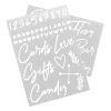 Wedding Letter Stencils - Pack of 4