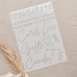 Wedding Letter Stencils - Pack of 4