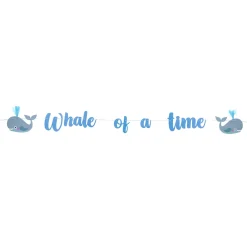 Whale Of A Time Party Tableware & Decorations Bundle - 8 Guests