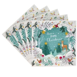 Woodland Scene Luxury Charity Christmas Cards - Pack of 6